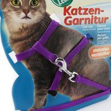 Katzen家用多色尼龙遛项圈猫绳牵引绳猫链子S号小型宠物猫咪用品
