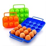 野餐便携鸡蛋盒 6格12格防破碎防震鸡蛋盒 鸭蛋包装盒便携鸡蛋托