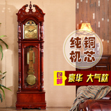欧式落地钟表 美式座钟 客厅摆钟 实木古典机械铜北极星机芯 包邮