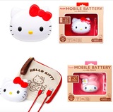 日本代购Hello Kitty迷你3D立体卡通移动电源苹果安卓通用充电宝
