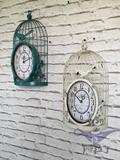 8英寸特价复古铁艺做旧欧式鸟笼钟美式时尚创意过道客厅挂钟表