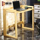 创意纯实木电脑桌台式简易书桌卧室简约现代折叠桌小户型写字台耐