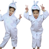 六一儿童节小白兔子动物演出服装动物装扮连体衣服卡通表演服套装