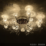 欧式卧室水晶灯现代简约创意led灯具吸顶灯客厅灯浪漫温馨餐厅灯