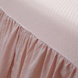 全棉荷叶边床裙 纯棉床上用品床罩 床裙单件 可定做四件套纯色2.0