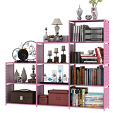 创意简易书柜书架可拆卸落地房间装饰置物架卧室整理架收纳柜货架