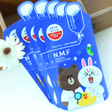 韩国代购 可莱丝NMF 卡通动物面膜 蓝色超强补水 10片一盒