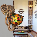 大象天使壁灯田园创意东南亚波西米亚地中海客厅过道阳台壁灯