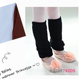 韩国进口儿童舞蹈练功服民族芭蕾冬季跳舞保暖针织护腿黑色腿套