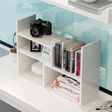 桌上小书架现代简易收纳架迷你书柜架子创意电脑桌组合家用置物架