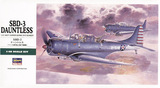 长谷川拼装飞机模型09119 1/48 二战美国 SBD-3 无畏俯冲轰炸机