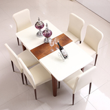 餐桌椅组合伸缩钢化玻璃餐桌折叠大小户型餐台一桌四椅六椅883