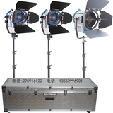 两个650W/1000W聚光灯混合三套装 含摄影灯架+影视灯泡+带轮铝箱