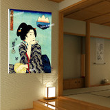 日本艺妓挂画日式风格家居装饰画日本料理店酒店温泉浮世绘仕女图