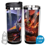 英雄联盟LOL游戏周边 疾风剑豪亚索 合金装备 不锈钢咖啡杯水杯