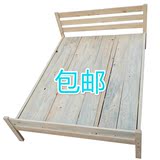 实木床单人床双人床杉木板床儿童松木床1.2 1.5 1.8米宽包邮