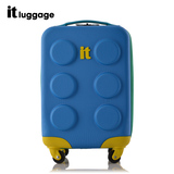 it luggage小拉杆箱旅行箱万向轮16寸登机箱卡通积木儿童学生硬箱