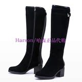 专柜正品代购 HARSON哈森女鞋2014年冬季新款女靴长靴 HA45701