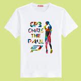 [聚义]快船队克里斯保罗短袖T恤短袖CP3T恤篮球半袖男装 韦德大码