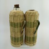 竹编暖壶皮暖瓶壳怀旧仿古竹制品5磅壳暖壶外壳复古家用热水瓶壳