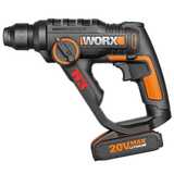 威克士(WORX)轻型充电电锤WX390 20V锂电多功能冲击电钻 家用装修