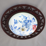 现代中式吊灯过道阳台玄关走廊卧室创意单头陶瓷吸顶灯具厂家直销