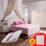 韩式套餐床 双人床 套餐组合 韩式床 婚床 现代简约床 卧室雕花