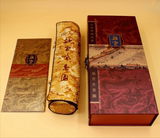 彩绘长卷故宫全景图丝绸卷轴画商务出国创意收藏中国特色真丝