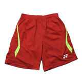 YONEX/尤尼克斯 YY正品 羽毛球服 男士运动短裤 BO-31C-001红色