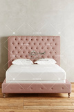 美式乡村布艺床简约小户型卧室双人床法式实木软包床公主床定制