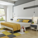 现代简约住宅家具卧室成套家具套装组合板式双人床床头柜床垫组合