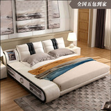 慕斯定制定做加宽加大加长多功能榻榻米大床双人床2米2.2米皮艺床