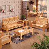 现代新中式实木雕花沙发组合 进口欧洲榉木 大小户型任意组合沙发