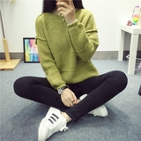 秋季新款女装套头毛衣外套2015韩版学生冬季针织衫秋款上衣女厚潮