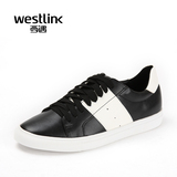 Westlink西遇春夏新款拼接运动板鞋平底系带低帮鞋女休闲鞋ZG