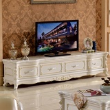 欧式大理石电视柜茶几组合客厅实木雕花地柜现代简约小户型电视柜