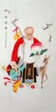 四尺国画工笔人物 福禄寿图 名家手绘原稿真迹精品字画16071732