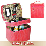拉薇双层化妆箱 超大容量旅行化妆品收纳盒 韩化妆包 手提包