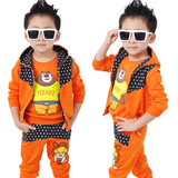 童装男童秋装套装热卖新款长袖韩版儿童春秋卫衣三件套2-3-4-5岁6