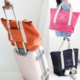 出差旅行包女手提行李包韩版旅游套拉杆箱行李袋单肩帆布包健身包