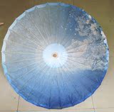 复古 舞蹈礼品 实用 传统 蓝色印象油纸伞 防雨防晒 泸州油纸伞