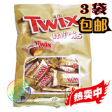 3袋包邮俄罗斯进口食品玛氏Twix士力架夹心焦糖曲奇巧克力 特价