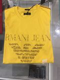 国内现货 Armani Jeans 阿玛尼AJ圆领修身印花刺绣双色长袖T恤男