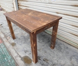 碳化木桌椅防腐木实木户外庭院阳台餐桌酒吧桌休闲桌凳可拆