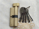 房间门纯铜锁芯室内木门锁头小 大葫芦70MM纯铜弹珠锁芯批发价格