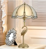 奢华艺术创意工业欧式落地灯 床头卧室客厅全铜 孔雀台灯