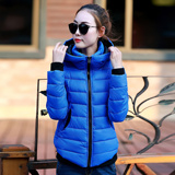 2014秋冬新品韩版女装羽绒棉衣女短款时尚修身型棉服带帽棉袄外套