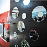 圆形可替代镜子贴亚克力水晶立体镜面墙贴客厅餐厅玄关背景墙个性