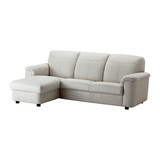 94.7温馨宜家IKEA迪姆弗思双人沙发带贵妃椅皮艺休闲沙发客厅沙发