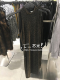 H&M HM 女装专柜正品代购 10月 亮丝小立领无袖针织连身长裙 8折